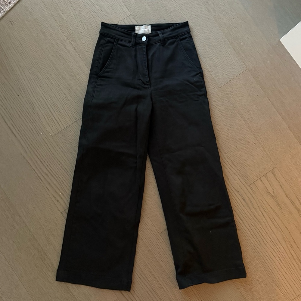 Everlane Black Wide-Leg Pants